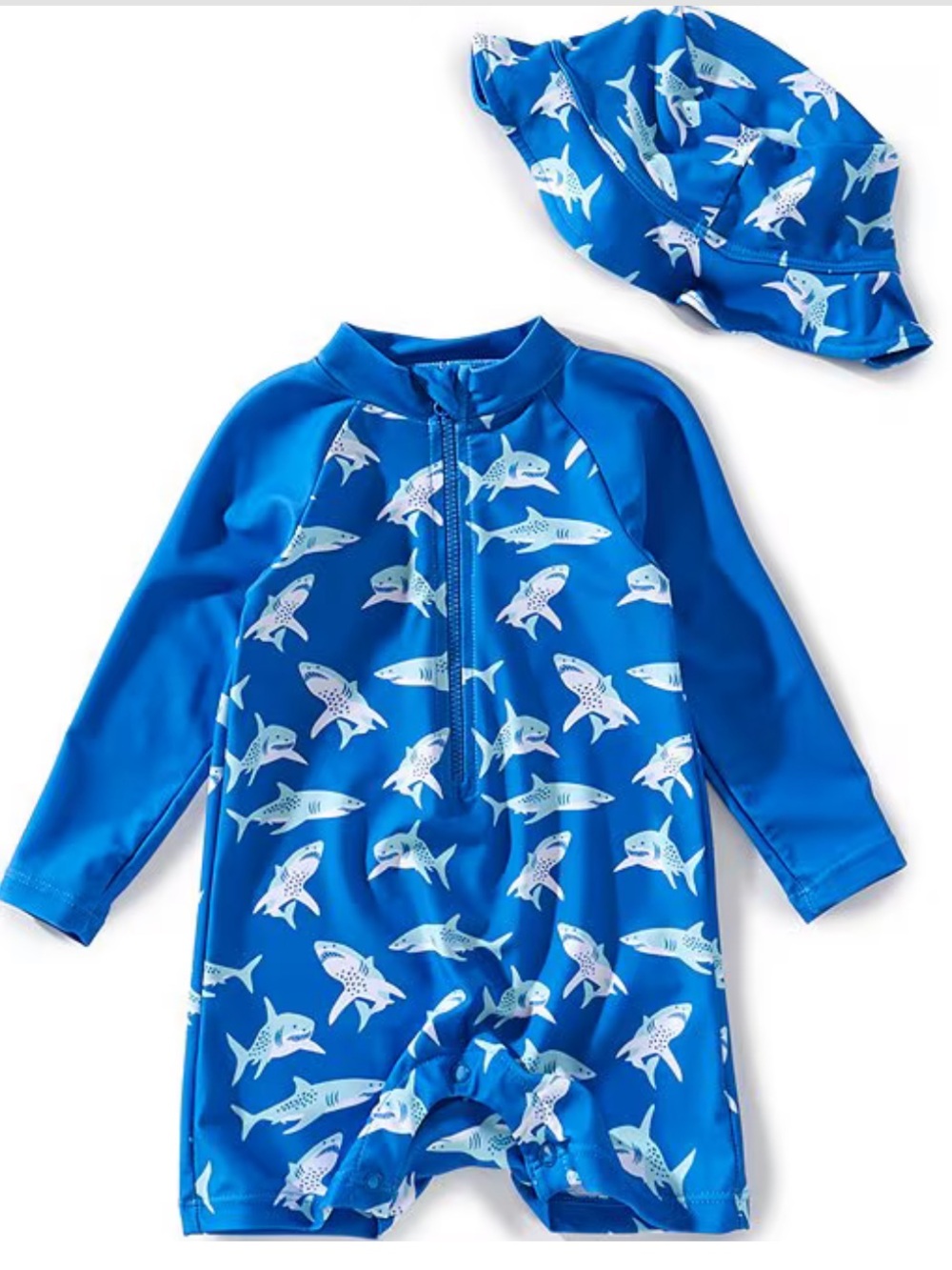 Adventurewear 360 Baby Boys Shark Rashguard One-Piece Swimsuit